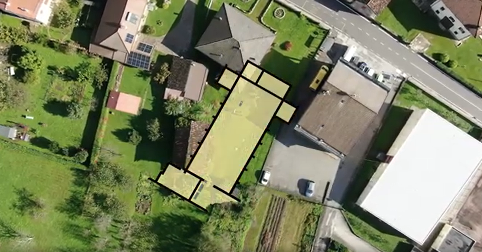 Posizione della basilica e della Casa della Basilica